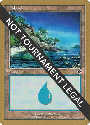 Island (337) - 2002 Carlos Romao (INV) card from World Championship Decks