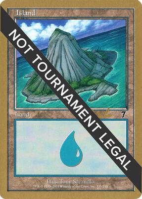 Island (335) - 2002 Carlos Romao (7ED) card from World Championship Decks