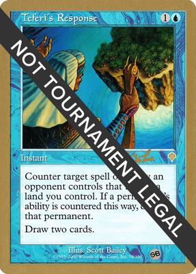Teferi's Response - 2002 Carlos Romao (INV) (SB) card from World Championship Decks