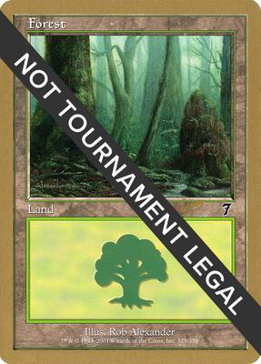 Forest (329) - 2002 Raphael Levy (7ED) card from World Championship Decks
