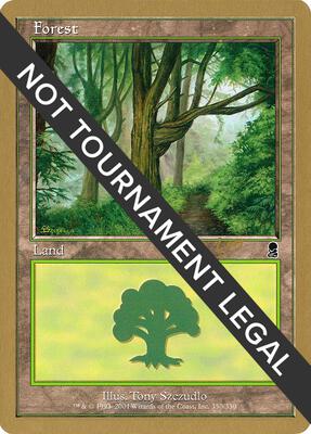 Forest (350) - 2002 Raphael Levy (ODY) card from World Championship Decks