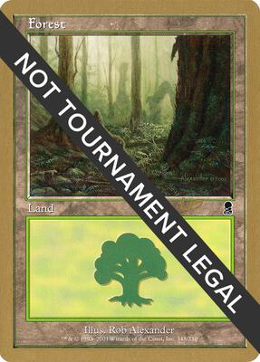 Forest (348) - 2002 Raphael Levy (ODY) card from World Championship Decks
