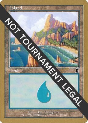 Island (336) - 2002 Raphael Levy (ODY) card from World Championship Decks