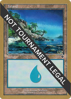 Island (337) - 2002 Raphael Levy (INV) card from World Championship Decks