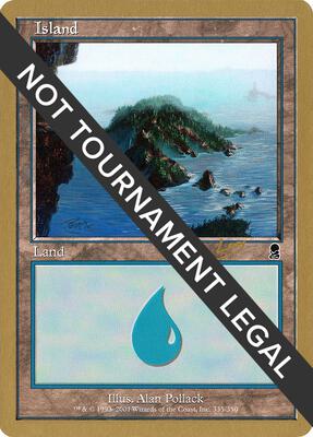 Island (335) - 2002 Raphael Levy (ODY) card from World Championship Decks