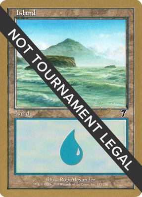 Island (333) - 2002 Raphael Levy (7ED) card from World Championship Decks
