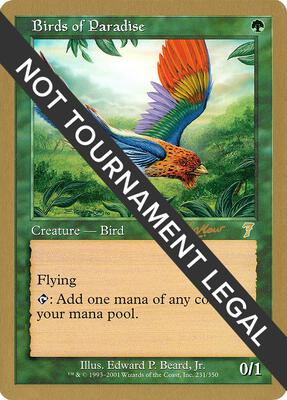 Birds of Paradise - 2002 Sim Han How (7ED) card from World Championship Decks