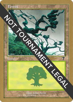 Forest (331) - 2002 Sim Han How (7ED) card from World Championship Decks