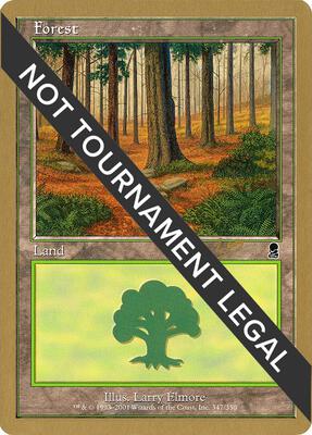 Forest (347) - 2002 Sim Han How (ODY) card from World Championship Decks