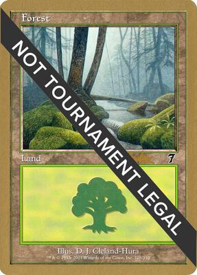 Forest (328) - 2002 Sim Han How (7ED) card from World Championship Decks