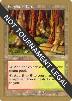 Karplusan Forest - 2002 Sim Han How (7ED) card from World Championship Decks