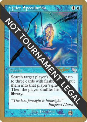 Quiet Speculation - 2002 Sim Han How (JUD) (SB) card from World Championship Decks