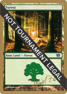 Forest (347) - 2003 Daniel Zink (8ED) card from World Championship Decks