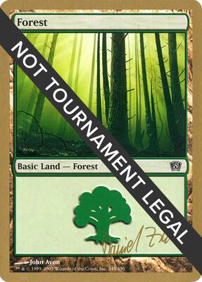 Forest (348) - 2003 Daniel Zink (8ED) card from World Championship Decks