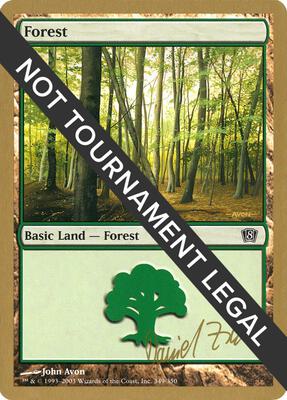 Forest (349) - 2003 Daniel Zink (8ED) card from World Championship Decks