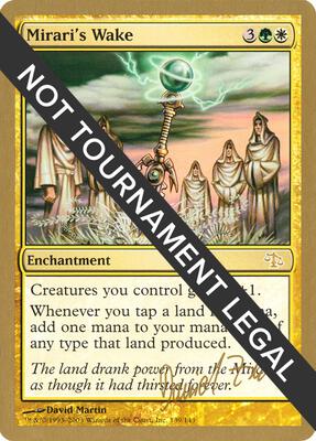 Mirari's Wake - 2003 Daniel Zink (JUD) card from World Championship Decks