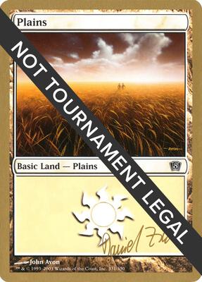 Plains (331) - 2003 Daniel Zink (8ED) card from World Championship Decks