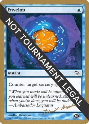 Envelop - 2003 Dave Humpherys (JUD) (SB) card from World Championship Decks
