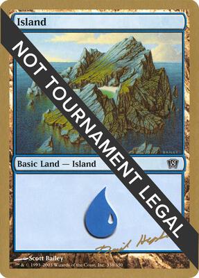 Island (338) - 2003 Dave Humpherys (8ED) card from World Championship Decks