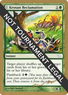 Krosan Reclamation - 2003 Dave Humpherys (JUD) (SB) card from World Championship Decks