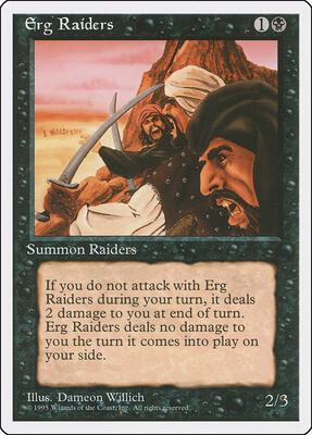 Erg Raiders card from Fourth Edition