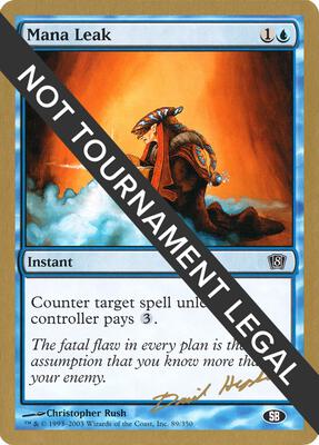 Mana Leak - 2003 Dave Humpherys (8ED) (SB) card from World Championship Decks