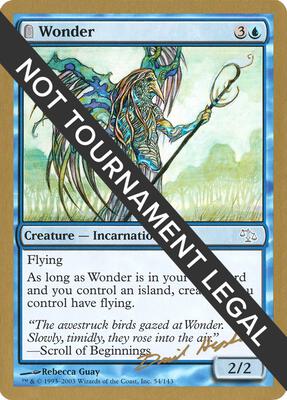 Wonder - 2003 Dave Humpherys (JUD) card from World Championship Decks