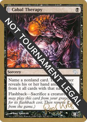 Cabal Therapy - 2003 Peer Kroger (JUD) (SB) card from World Championship Decks