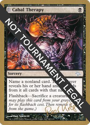 Cabal Therapy - 2003 Peer Kroger (JUD) card from World Championship Decks