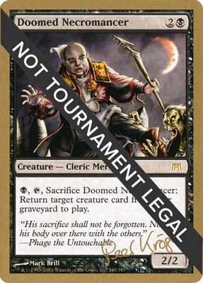 Doomed Necromancer - 2003 Peer Kroger (ONS) card from World Championship Decks