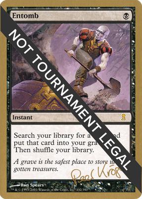 Entomb - 2003 Peer Kroger (ODY) card from World Championship Decks