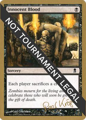 Innocent Blood - 2003 Peer Kroger (ODY) card from World Championship Decks