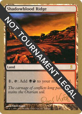 Shadowblood Ridge - 2003 Peer Kroger (ODY) card from World Championship Decks