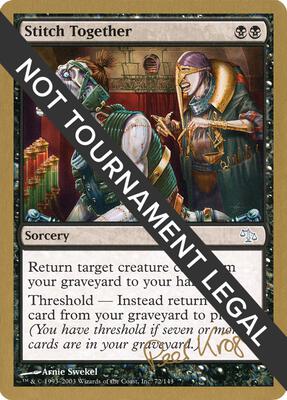 Stitch Together - 2003 Peer Kroger (JUD) card from World Championship Decks