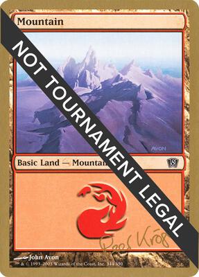 Mountain (344) - 2003 Wolfgang Eder (8ED) card from World Championship Decks