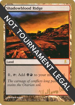 Shadowblood Ridge - 2003 Wolfgang Eder (ODY) card from World Championship Decks