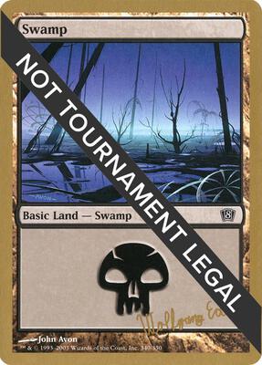 Swamp (340) - 2003 Wolfgang Eder (8ED) card from World Championship Decks
