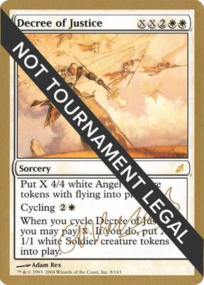 Decree of Justice - 2004 Gabriel Nassif (SCG) card from World Championship Decks
