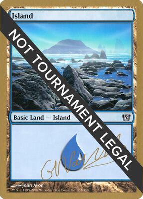 Island (335) - 2004 Gabriel Nassif (8ED) card from World Championship Decks
