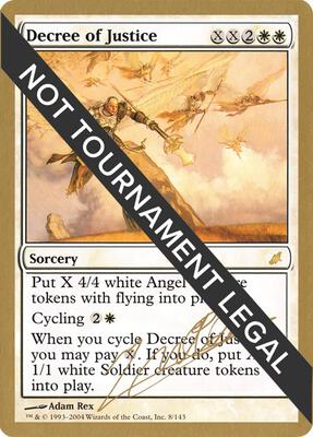 Decree of Justice - 2004 Julien Nuijten (SCG) card from World Championship Decks