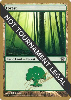 Forest (348) - 2004 Julien Nuijten (8ED) card from World Championship Decks