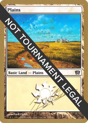 Plains (334) - 2004 Julien Nuijten (8ED) card from World Championship Decks