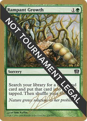 Rampant Growth - 2004 Julien Nuijten (8ED) card from World Championship Decks