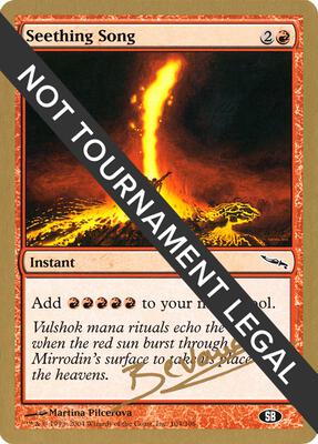 Seething Song - 2004 Manuel Bevand (MRD) (SB) card from World Championship Decks