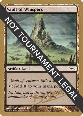 Vault of Whispers - 2004 Manuel Bevand (MRD) card from World Championship Decks