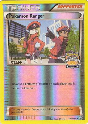 Pokemon Ranger - 104/114 (Regional Championships) [Staff] card from League & Championship Cards