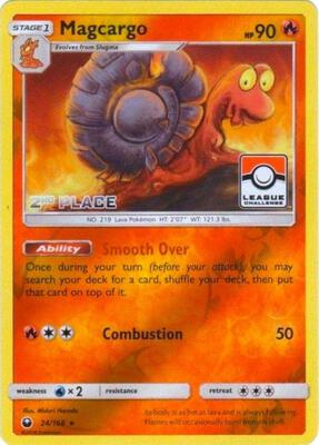 Magcargo - 24/168 (League Challenge) [2nd Place] card from League & Championship Cards