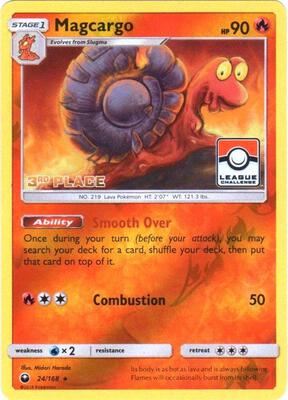 Magcargo - 24/168 (Pokemon League) [3rd Place] card from League & Championship Cards