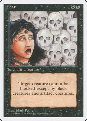 Fear card from Fourth Edition