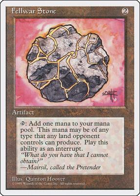 Fellwar Stone card from Fourth Edition